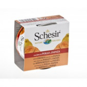 Agras Schesir Nature Chicken Fillet with Papaya Храна за кучета с пилешко филе и папая 150 гр